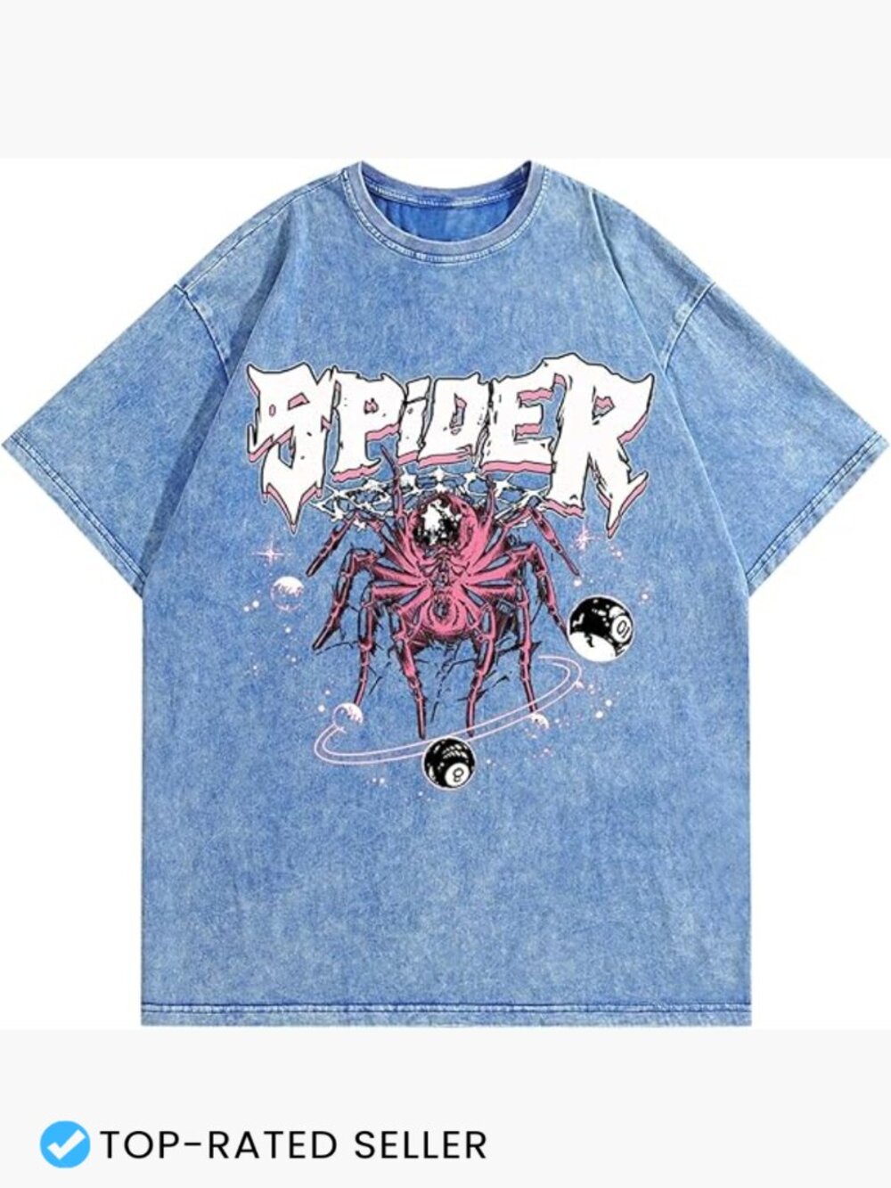 Oversized Vintage Graphic Tee Streetwear Unisex Cotton T-Shirt Summer Top